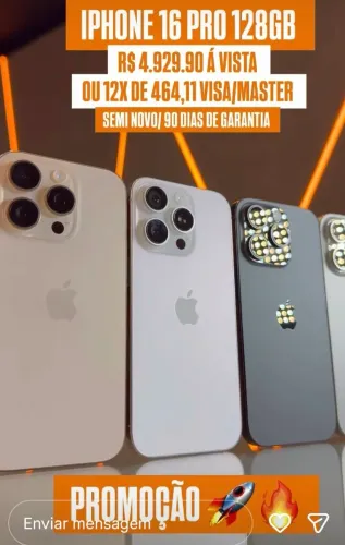 OFERTA DA LOJA AGORA IPHONE 16 PRO