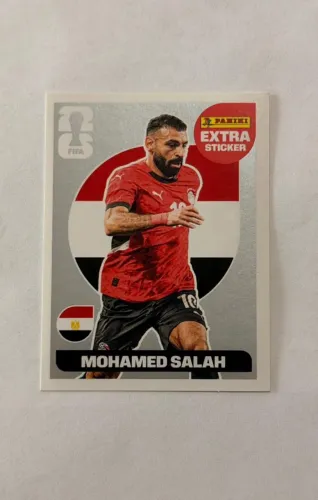Figurinha Extra Prata Copa Mundo 26 Mohamed Salah