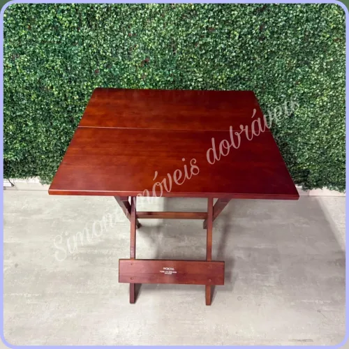 Mesa bar e restaurante dobrável 70x70 