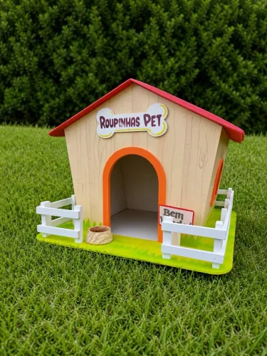 Casa pet decorativa MDF