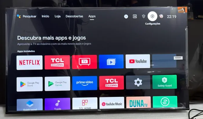 Tv 40 TCL smart Android com Google Play store 