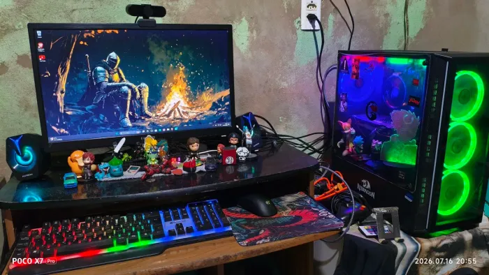 Pc gamer + monitor + acessórios