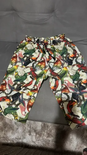 Kit calças capri unisex estilo japonês em tricoline - lindas estampas