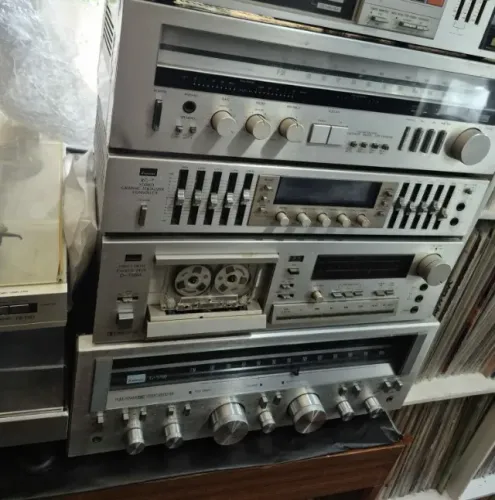 Kit sansui prata vintage