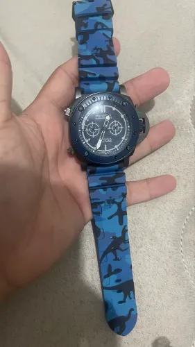 Relógio Panerai azul militar 