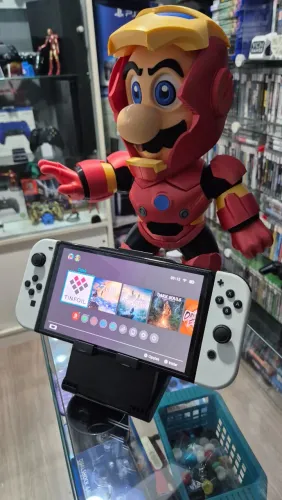 Nintendo Switch Oled, Desbl0qu34do, aceito usado de entrada, cartões ate 18x