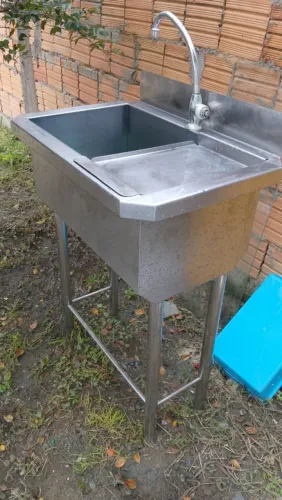 Pia industrial inox