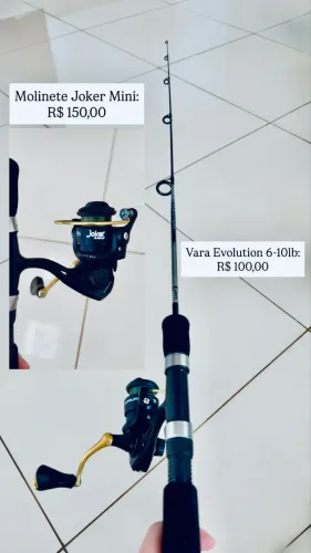 Vara de pesca Evolution 6-101b + Molinete Joker Mini