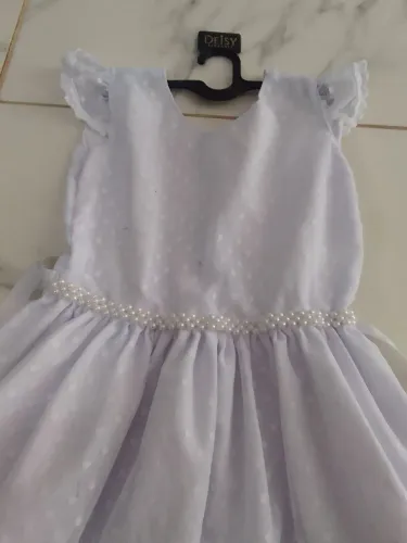 Vestido Daminha Branco Festas