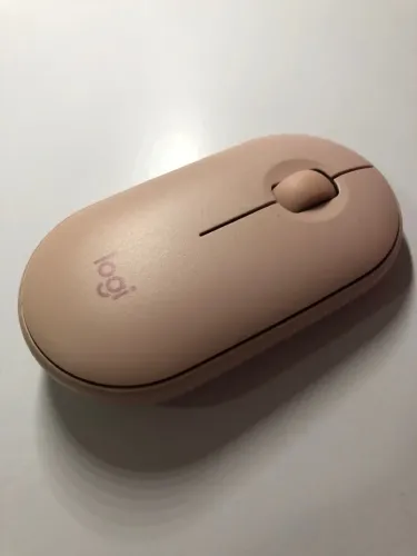 Mouse logitech pebble rosa