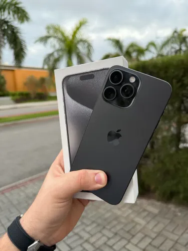 iphone 15 pro max / preto / 256gb / único dono