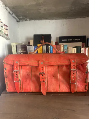 Bolsa de couro de vaca
