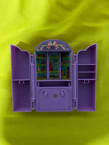 Armário Closet Penteadeira Barbie Anos 90 - Portas Articuladas e Adesivos Originais!