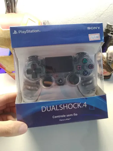 Controle Ps4 - (Novo) _ 1° Linha Transparente