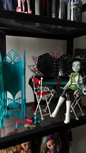 monster high penteadeira camarim monstros câmera ação