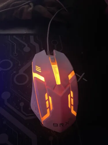 Mouse BRX com iluminação RGB