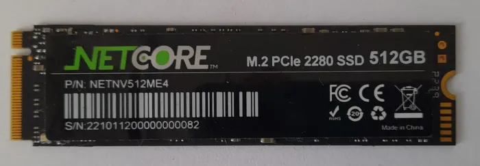 NVMe SSD M2 NETCORE 2280 512GB