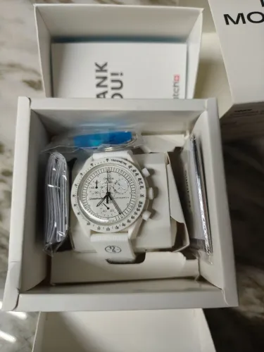 Relógio Swatch Omega Mission to the Moonphase