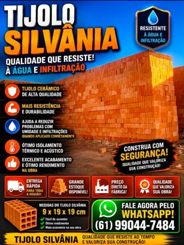 Tijolo  tijolos Silvania 