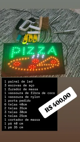 Vendo kit de pizzaria