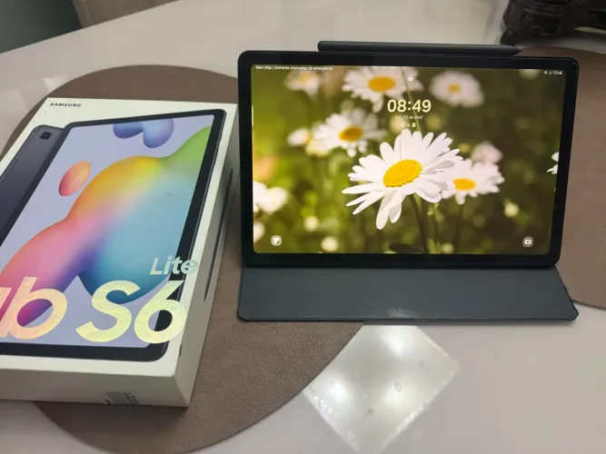Samsung tab s6 lite com SPEN e capa original