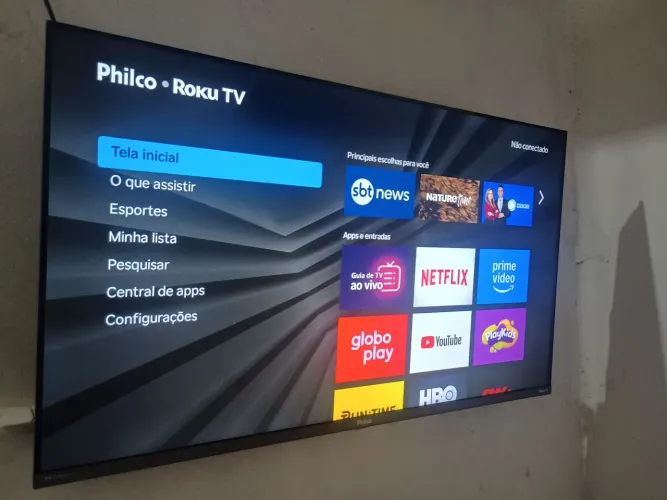 Smart tv Philco roku 32 polegadas 