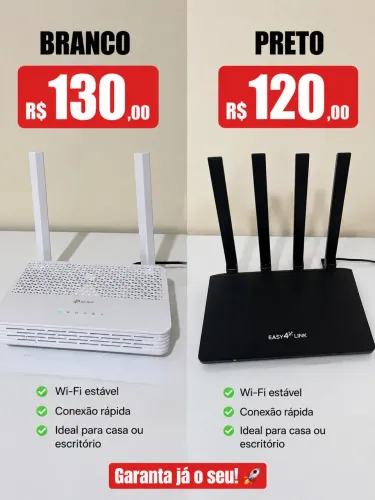 Roteadores Easy4 link e TP Link 