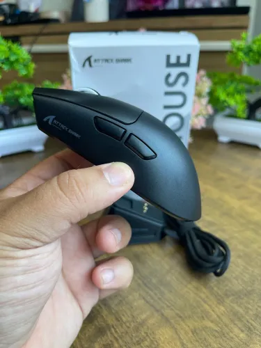 Mouse Attack Shark X11 Com Doc Sem fio 22000DPI RGB