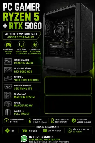Pc gamer ddr5 rtx 5060