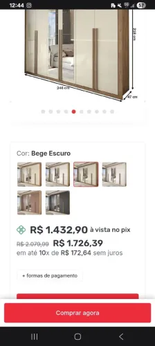 Guarda-roupa na Caixa