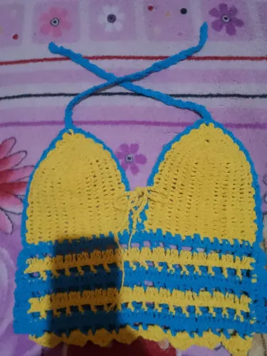 Cropped de crochê