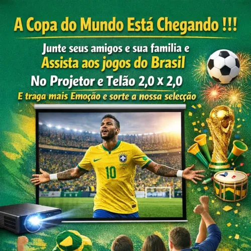 Locação de Projetor e telão 2, 0 x 2,0