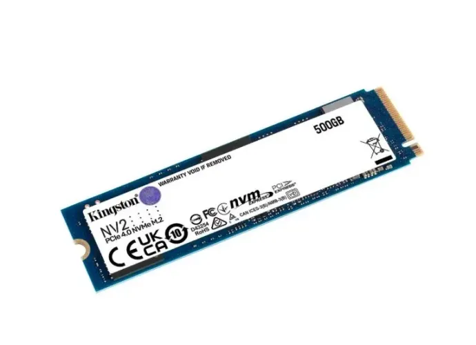 SSD Kingston Nv2 500GB, M.2 2280, NVME PCIE 4.0 X4 Leitura 3500MB/s Gravação 2100MB/s