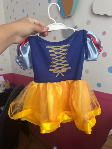 Vestido bebê - Branca de neve P 