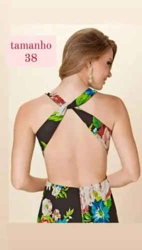 Vestido Longo Estampado