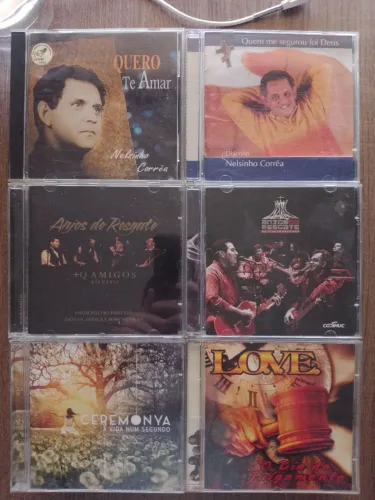 6 CDs Católicos Originais em perfeito Estado 