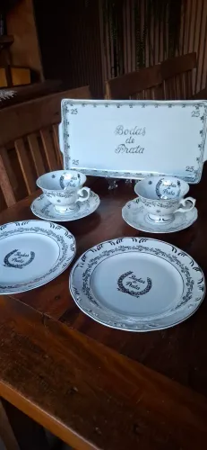Conjunto bodas prata