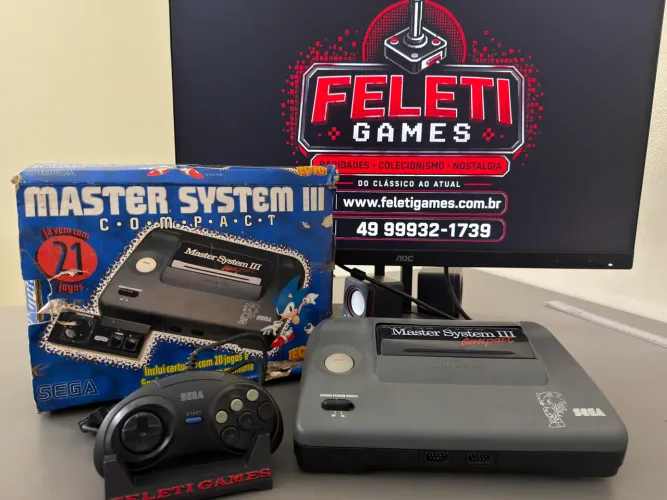 Master system III, oportunidade, www.feletigames.com.br