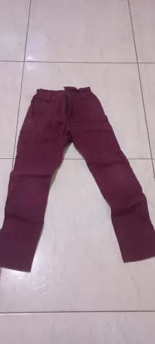 Calça infantil vinho tamanho 6