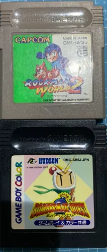Rockman e bomberman game boy original