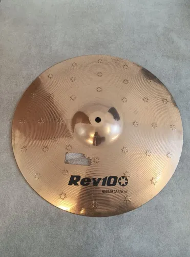 ## Prato de bateria Orion Rev10 Medium Crash 16, liga B10, uso mínimo, excelente!!!