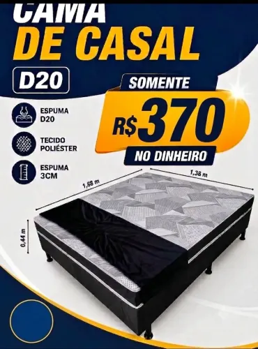 Cama box casal nova