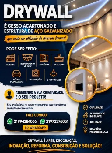 Gesseiro montador de Drywall 
