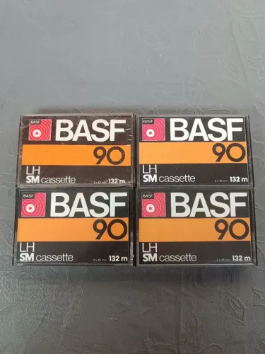 Fita cassete basf LH-90 min lote 4 unidades 