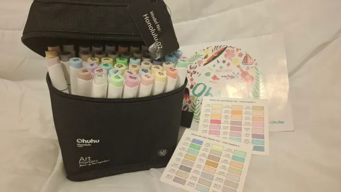 Ohuhu Honolulu Marcadores 48 cores Pastel B