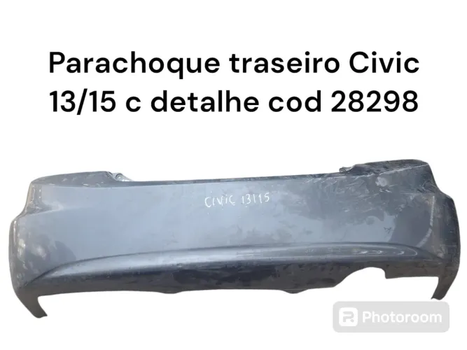 Parachoque traseiro Honda Civic 13/15 c detalhe