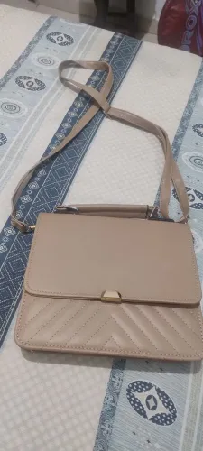 Bolsa transversal bege