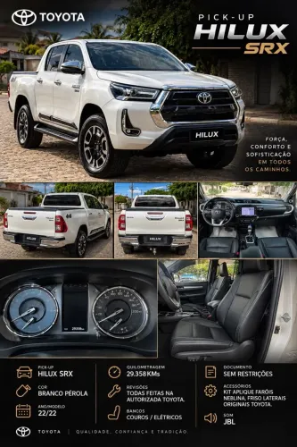 Toyota Hilux CD SRX 4X4 2.8 TDI 16V Diesel Aut. 2022