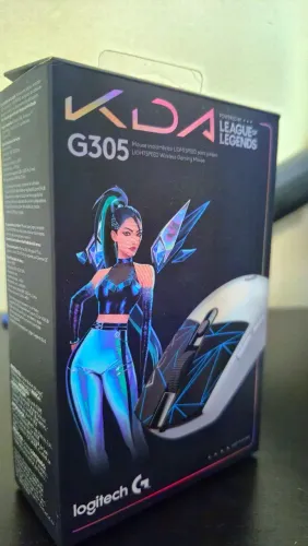 Logitech G305 KDA Edition Completo na Caixa