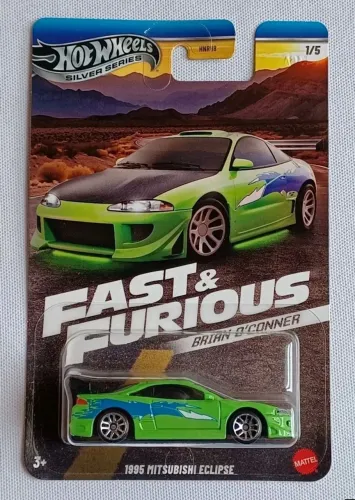 HOT WHEELS *VELOZES E FURIOSOS* *BRIAN O'CONNER* *MITSUBISHI ECLIPSE 1995* 